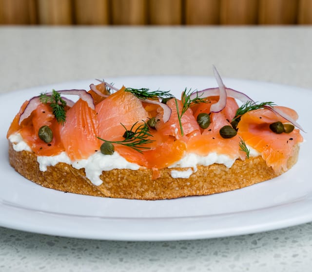 Smoked Steel Head Trout Toast.