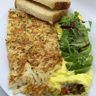 Veggie Avocado Omelette