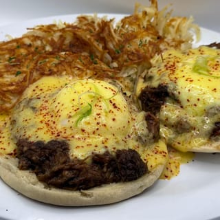 Kalbi Jjim Eggs Benedict