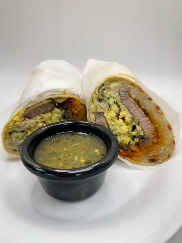 Smoked Brisket Breakfast Burrito.