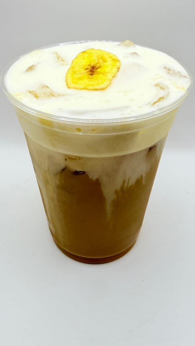 Banana Cream Iced Latte.
