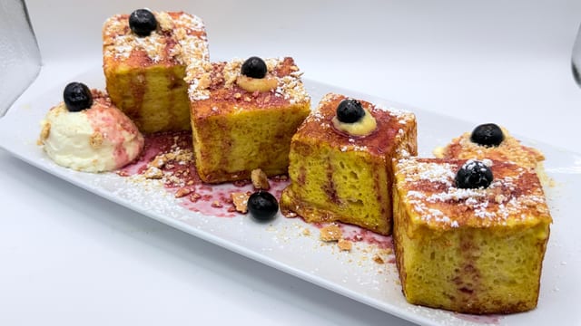 Blueberry Lemon Curd French Toast.