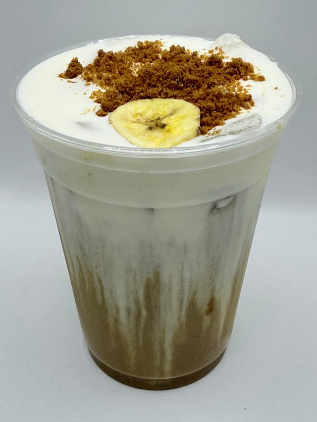 Banana Biscoff Iced Latte.