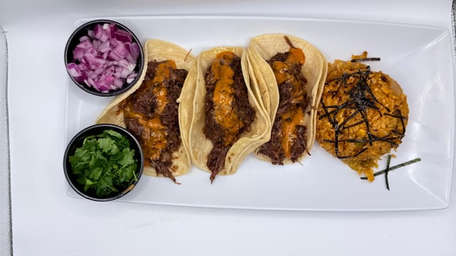 Korean Fusion Tacos.