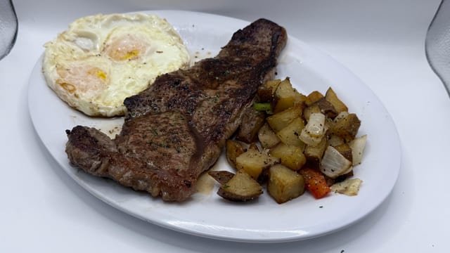 Kitch Steak & Eggs Plate.